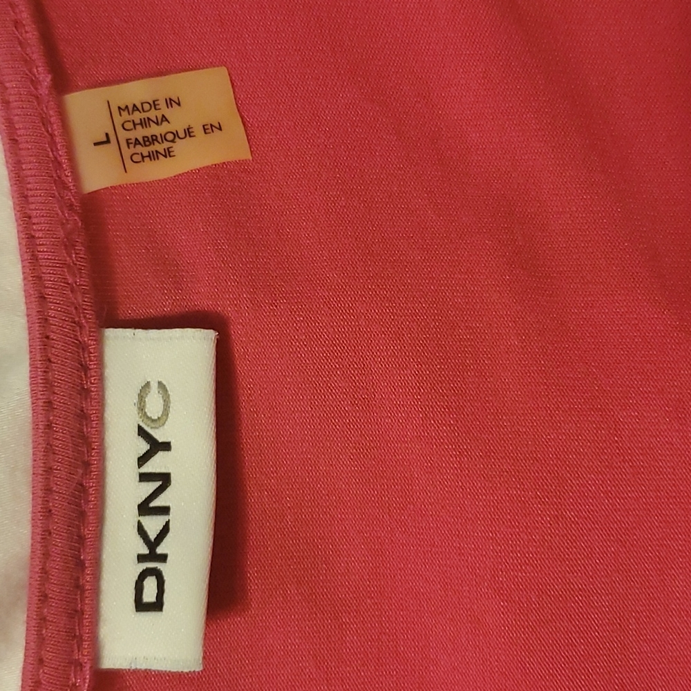 Pink DKNY summer jersey dress - Picture 3 of 3